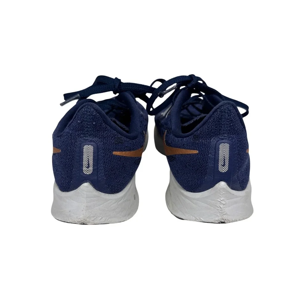 Nike Zoom Pegasus 35.5 Unisex 3.5Y Navy Blue Bronze Running Athletic Gym Sneaker